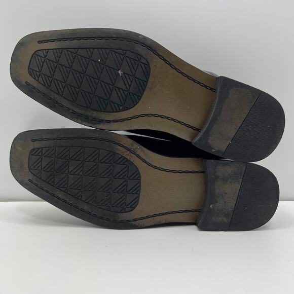 Giorgio Venturi 6214 Black Leather Upper Square Toe Derby Mens 7.5 Dress Shoes* - Picture 7 of 8